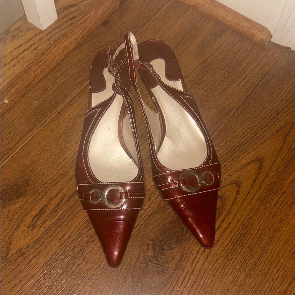Elegant Brown Slingback Heels
